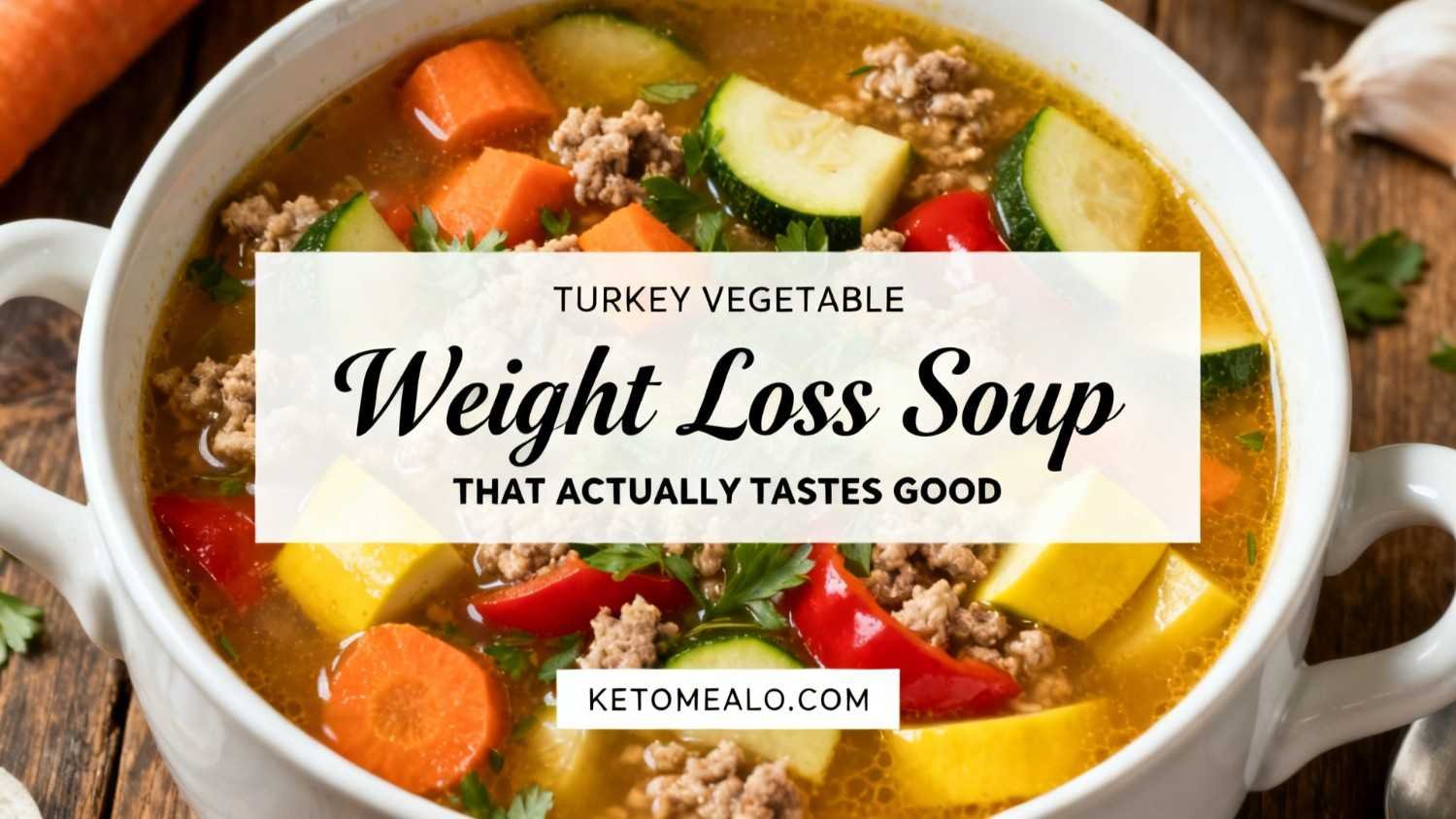 Turkey Vegetable Soup (Ground Turkey Veggie Soup)